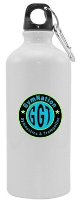 GymNation Gymnastics & Trampoline -  White Aluminum Water Bottle