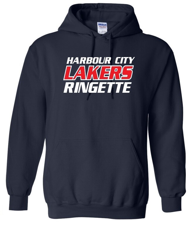 HCL - Navy Harbour City Lakers Ringette Hoodie (Full Chest)