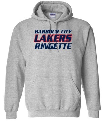 HCL - Sport Grey Harbour City Lakers Ringette Hoodie (Full Chest)