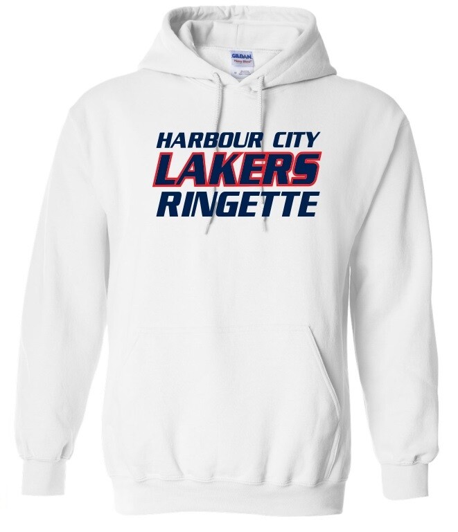 HCL - White Harbour City Lakers Ringette Hoodie (Full Chest)
