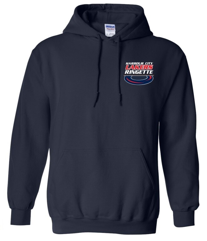 HCL - Navy Harbour City Lakers Ringette Ring Hoodie (Left Chest)