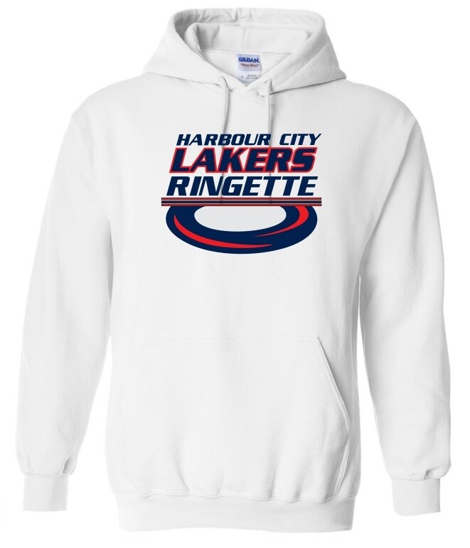 HCL - White Harbour City Lakers Ringette Ring Hoodie (Full Chest)
