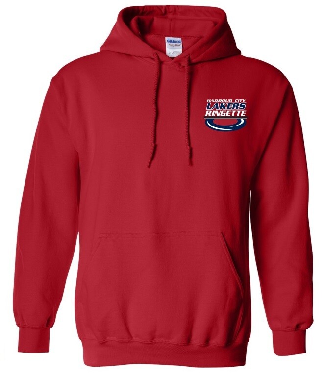 HCL - Red Harbour City Lakers Ringette Ring Hoodie (Left Chest)