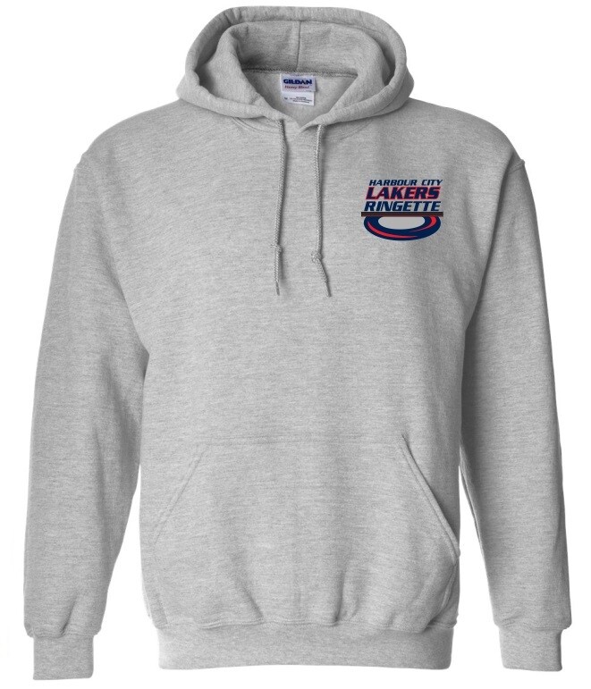 HCL - Sport Grey Harbour City Lakers Ringette Ring Hoodie (Left Chest)