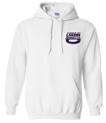HCL - White Harbour City Lakers Ringette Ring Hoodie (Left Chest)
