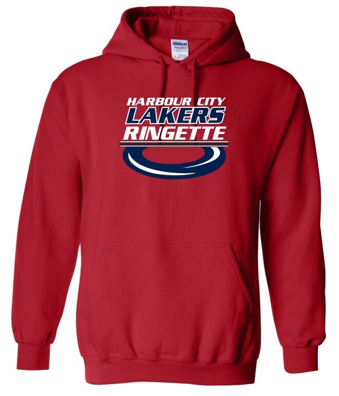 HCL - Red Harbour City Lakers Ringette Ring Hoodie (Full Chest)