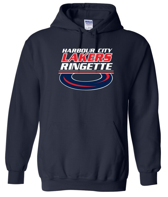 HCL - Navy Harbour City Lakers Ringette Ring Hoodie (Full Chest)