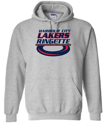 HCL - Sport Grey Harbour City Lakers Ringette Ring Hoodie (Full Chest)