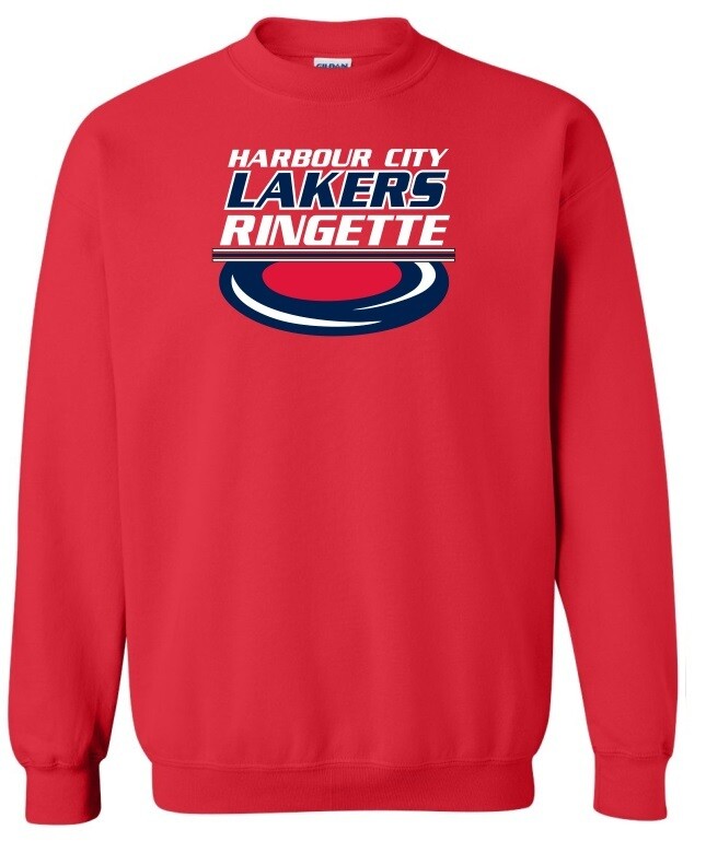 HCL - Red Harbour City Lakers Ringette Ring Crewneck Sweatshirt