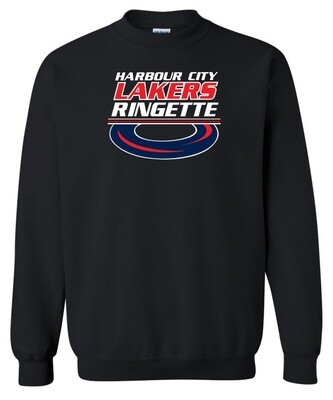 HCL - Black Harbour City Lakers Ringette Ring Crewneck Sweatshirt