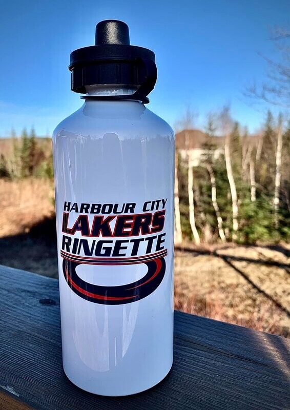 HCL - Harbour City Lakers Ringette Ring Aluminum Water Bottle