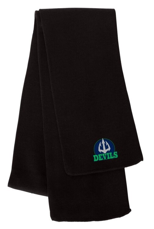 Island View High School - Black Devils Scarf