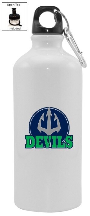 Island View High School - Devils Aluminum Water Bottle