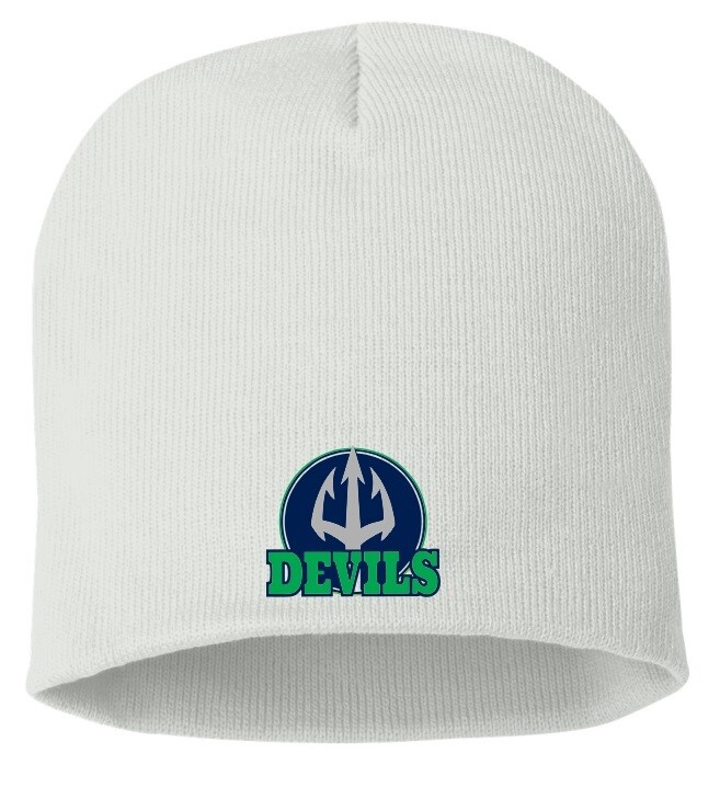 Island View High School - White Devils Beanie