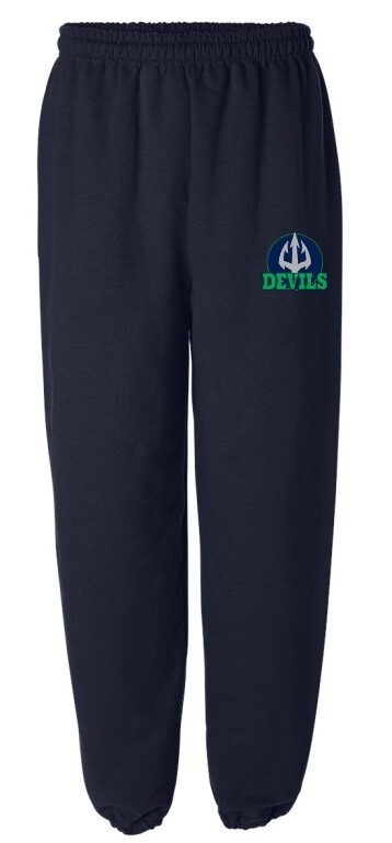 Island View High School - Navy Devils Sweatpants