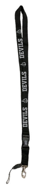 Island View High School - Black Devils Lanyard (Grey Logo)
