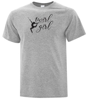 Canadian Baton Twirling Championship - Sport Grey Twirl Girl T-Shirt (Full Chest)