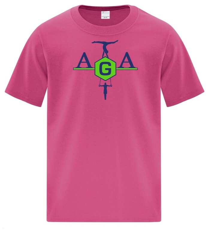 Athletics Gymnastics Academy - Pink AGA T-Shirt (Full Chest)