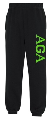 Athletics Gymnastics Academy - Black AGA Sweatpants (AGA down Leg)