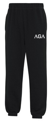 Athletics Gymnastics Academy - Black AGA Sweatpants (AGA on Thigh)