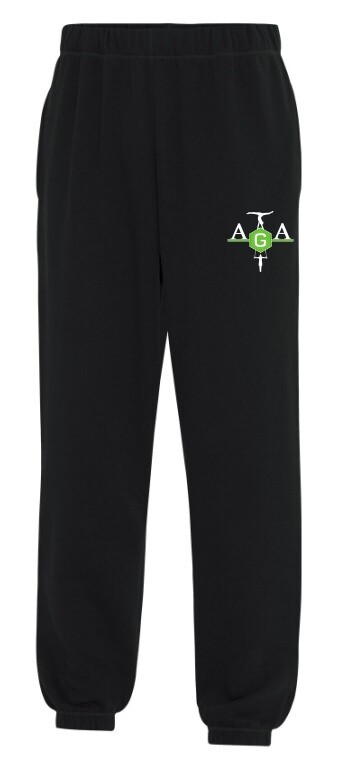Athletics Gymnastics Academy - Black AGA Logo Sweatpants