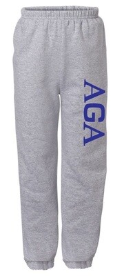 Athletics Gymnastics Academy - Sport Grey AGA Sweatpants (AGA down Leg)