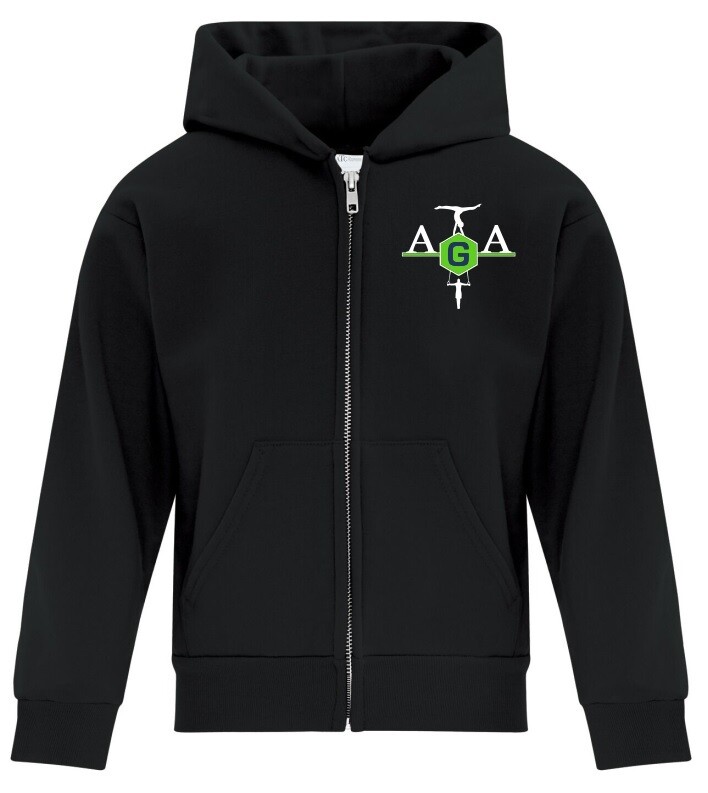 Athletics Gymnastics Academy - Black Zip Hoodie