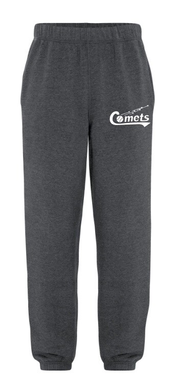 Cole Harbour Comets - Comets Dark Heather Sweatpants (White Logo)
