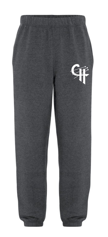 Cole Harbour Comets - CH Dark Heather Sweatpants (White Logo)