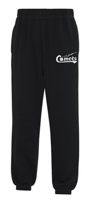 Cole Harbour Comets - Comets Black Sweatpants (White Logo)