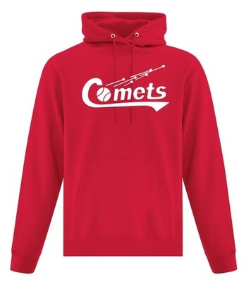 Cole Harbour Comets  - Red Comets Hoodie (White Logo)