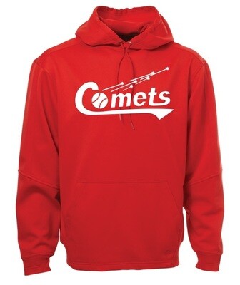Cole Harbour Comets - Red Comets PTECH Performance Hoodie (White Logo)