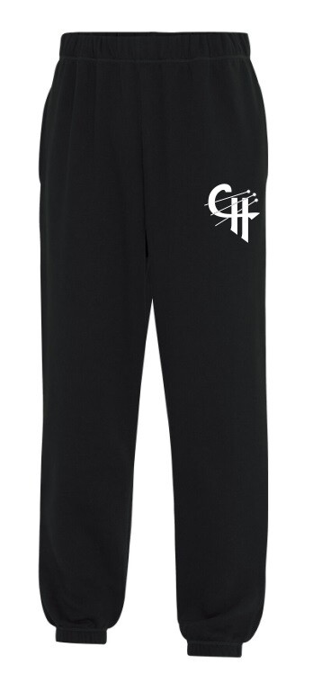 Cole Harbour Comets - CH Black Sweatpants (White Logo)