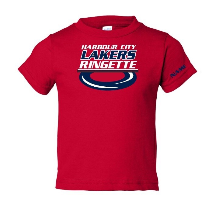 HCL - Red Harbour City Lakers Ringette Ring Toddler T-Shirt