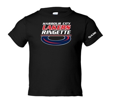 HCL - Black Harbour City Lakers Ringette Ring Toddler T-Shirt
