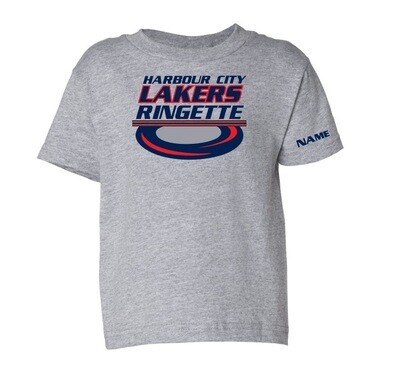 HCL - Sport Grey Harbour City Lakers Ringette Ring Toddler T-Shirt