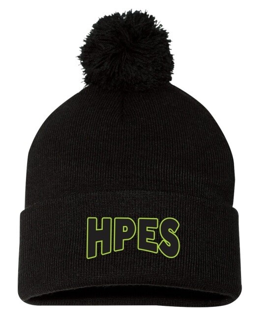 Humber Park Elementary - Black HPES Pom-Pom Beanie