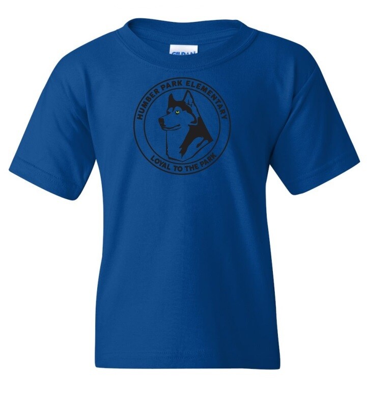 Humber Park Elementary - Royal Blue Humber Park Elementary T-Shirt (Black Logo)