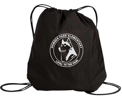 Humber Park Elementary - Black Humber Park Elementary Cinch Bag (White Logo)