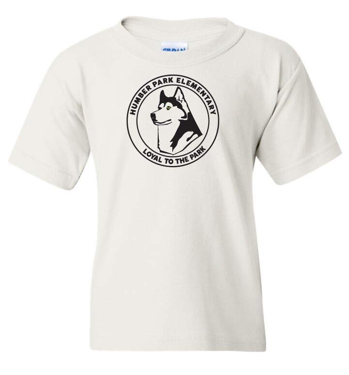 Humber Park Elementary - White Humber Park Elementary T-Shirt (Black Logo)