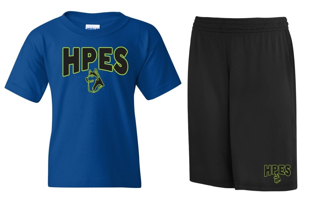Humber Park Elementary - HPES Athletic Bundle (Cotton T-Shirt & Shorts)