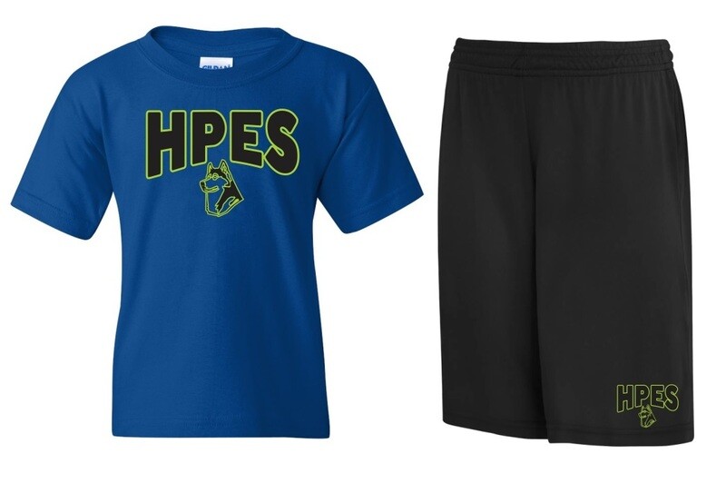 Humber Park Elementary - HPES Athletic Bundle (Cotton T-Shirt &amp; Shorts)