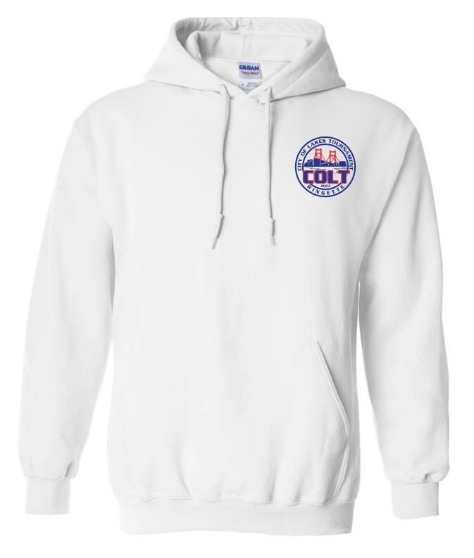 HCL - White COLT Hoodie (Left Chest)