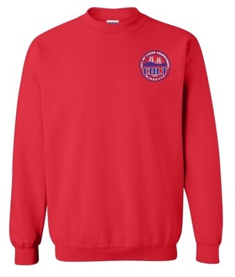HCL - Red COLT Crewneck Sweatshirt (Left Chest)