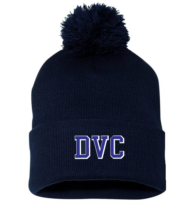 Dartmouth Volleyball Club - Navy DVC Pom-Pom Beanie