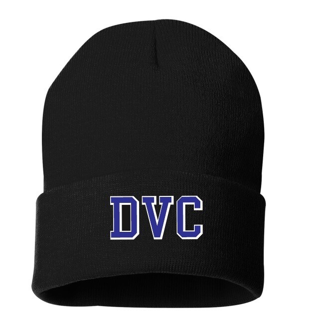 Dartmouth Volleyball Club  - Black DVC Cuff Beanie