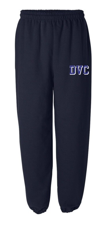 Dartmouth Volleyball Club - Navy DVC Sweatpants (Hip Logo)