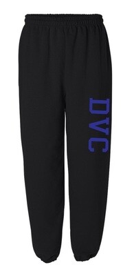Dartmouth Volleyball Club - Black DVC Sweatpants (Leg Logo)
