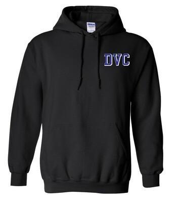 Dartmouth Volleyball Club - Black DVC Hoodie (Left Chest Logo)