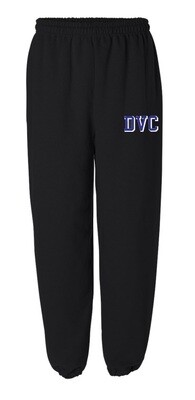 Dartmouth Volleyball Club - Black DVC Sweatpants (Hip Logo)